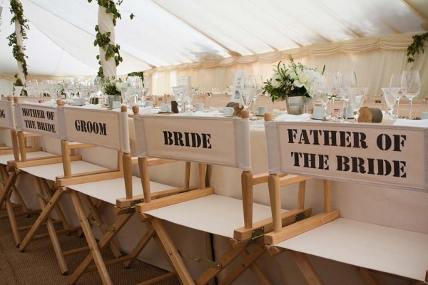Directors chairs for wedding