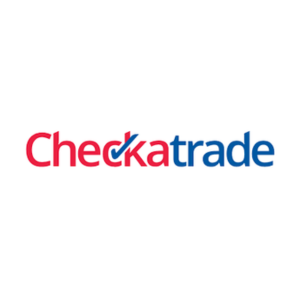 Checkatrade in blue and red